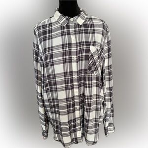 Lucky Brand Plaid Flannel Shirt - Size Large